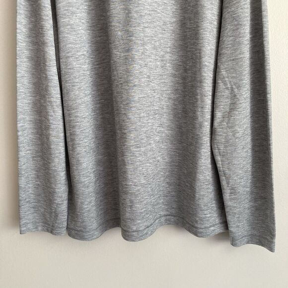 Johnnie-O Mens 2XL Gray Quarter Zip Pullover Heather Knit Casual Soft Basic - Picture 9 of 10